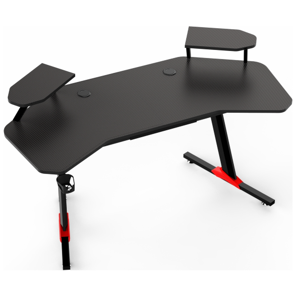 Комп'ютерний стіл GT Racer GT Racer T-1246 (160x60x73) Black (T-1246 (160x60x73) Black) - зображення 2