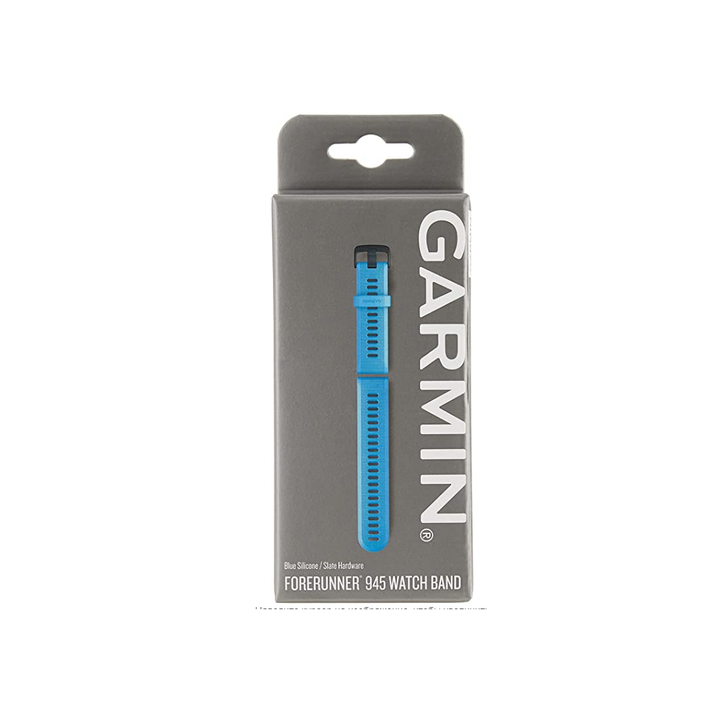 Ремінець до смарт-годинника Garmin Replacement Band, Forerunner 945, Blue with Slate HW (010-11251-2D) - зображення 4