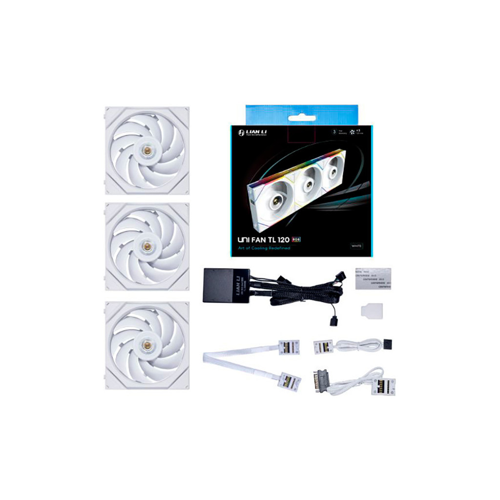 Кулер до корпусу Lian Li TL 120-3, White Cooler (G99.12TL3W.00) - зображення 5