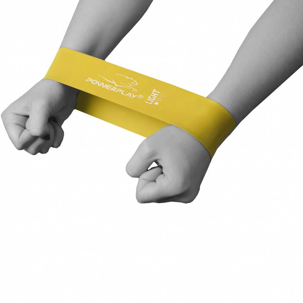 Еспандер PowerPlay 4114 Light Жовта (PP_4114_Yellow_Light) - зображення 2