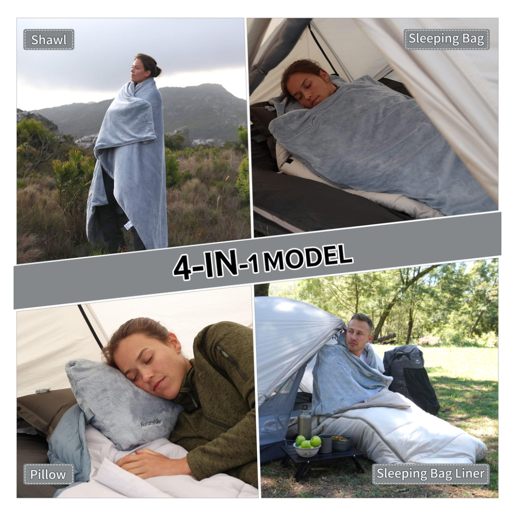 Спальний мішок Naturehike CNK2300SD022, світло-сірий (6976507667333) - зображення 4