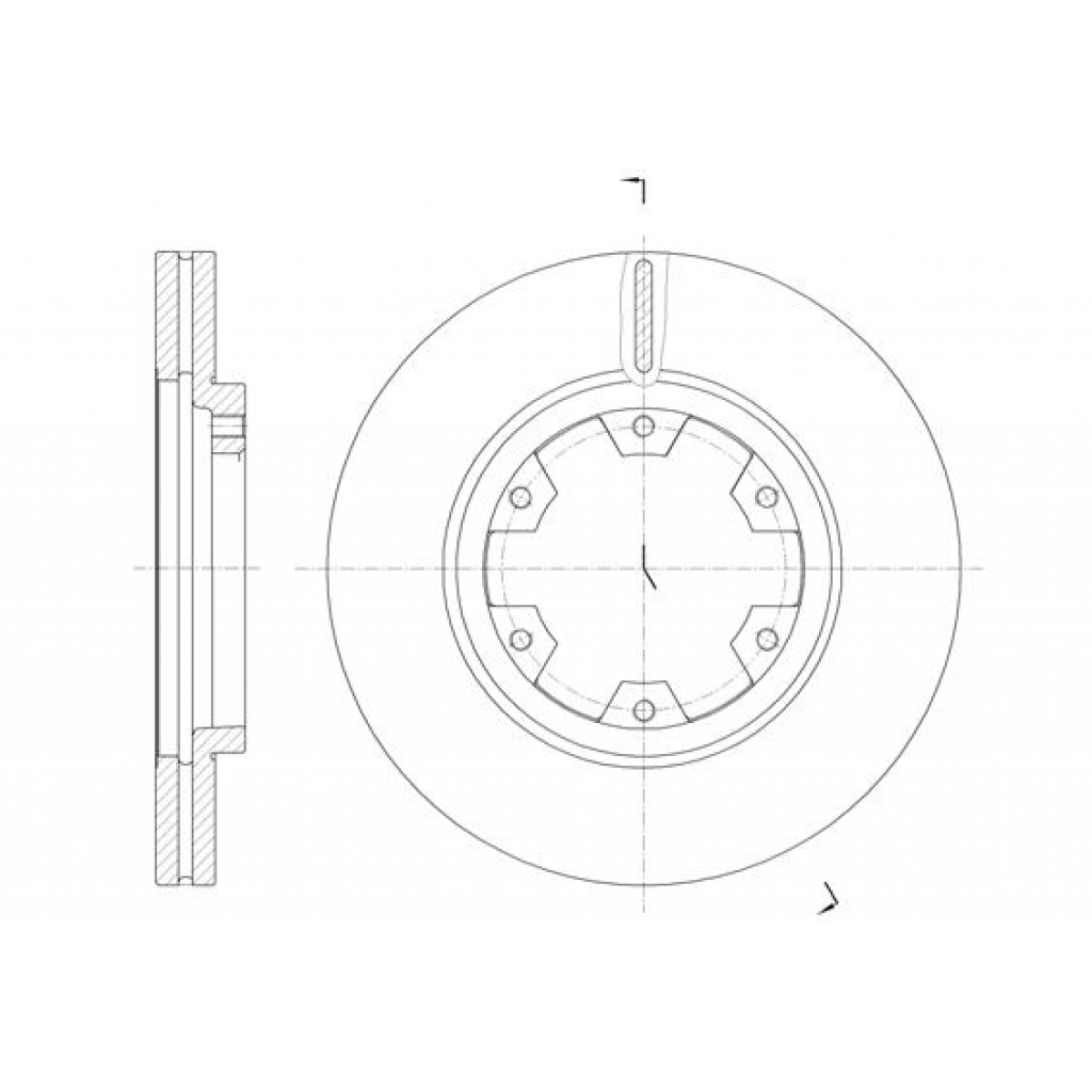 Гальмівний диск REMSA 6466.10 - зображення 1
