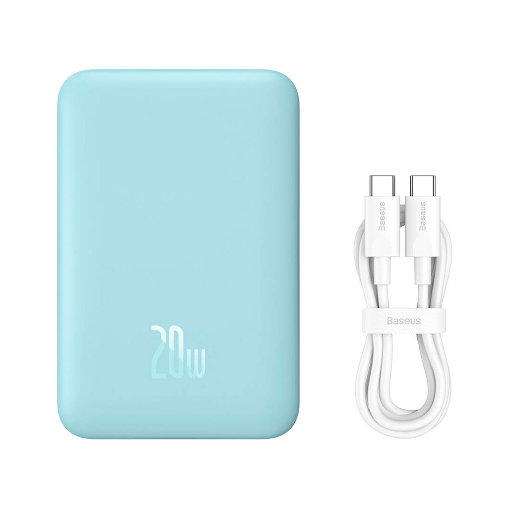 Батарея універсальна Baseus Wireless Magnetic Mini 10000mAh 20W, Blue (PPCX030003\PPCXM10) (P10022100312-00) - зображення 8