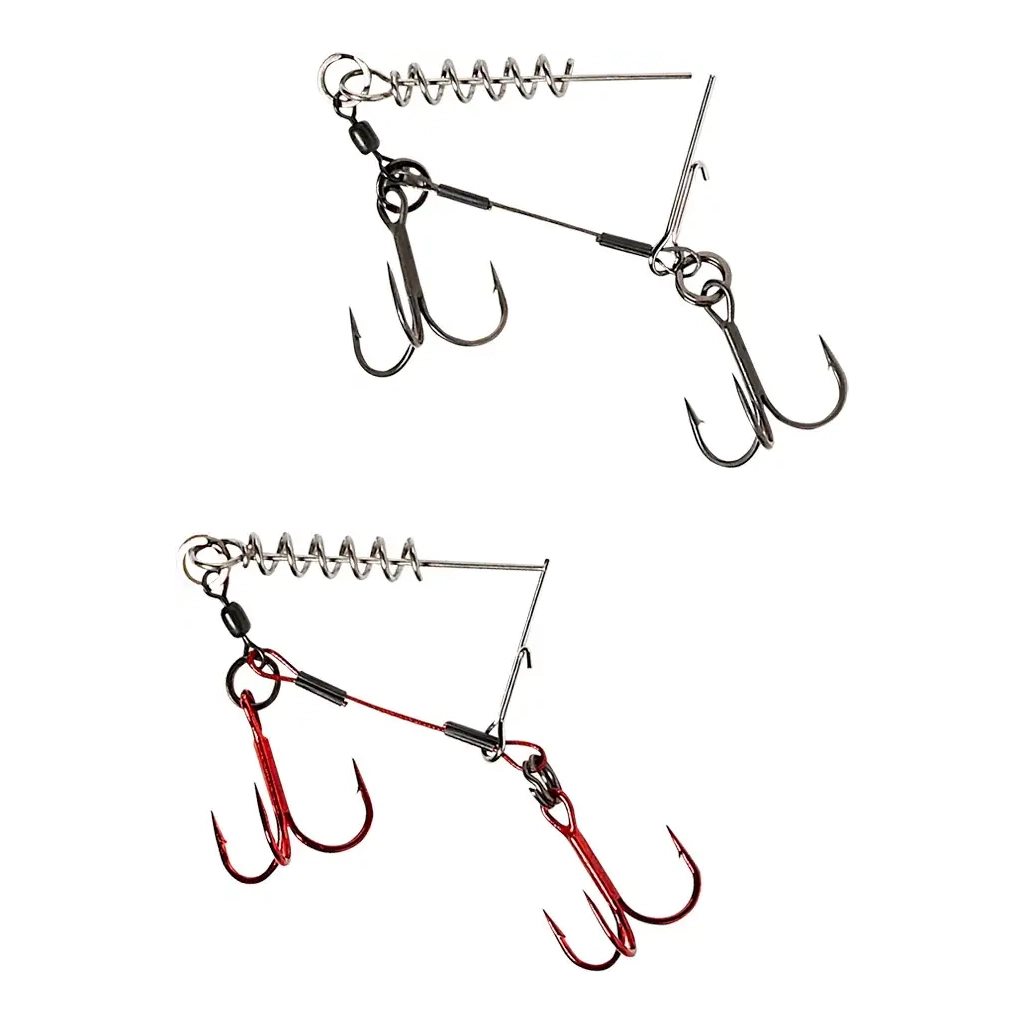 Оснащення Savage Gear Carbon49 Corkscrew Stinger 2x2/0 31kg (2 шт/уп.) (1854.09.74) - зображення 1