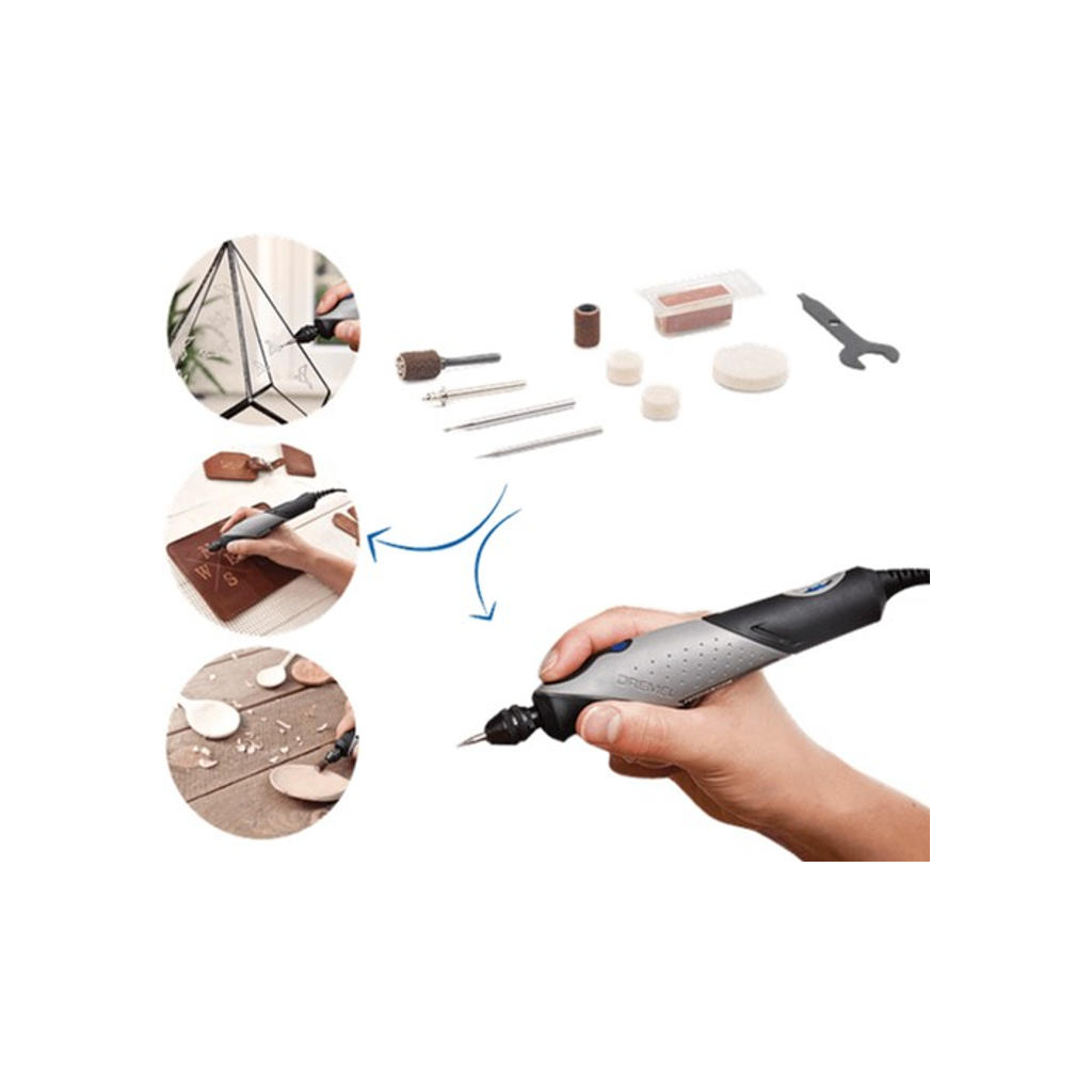 Гравер Dremel Stylo+ 2050-15 9W, 5000-22000об/хв, 15 насадок. 16см (F.013.205.0JM) - изображение 8