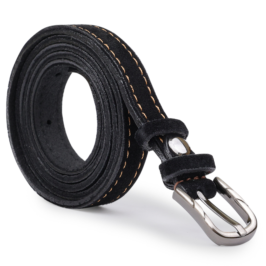 Ремінь Vintage Замшевий жіночий Чорний (20756) - зображення 2