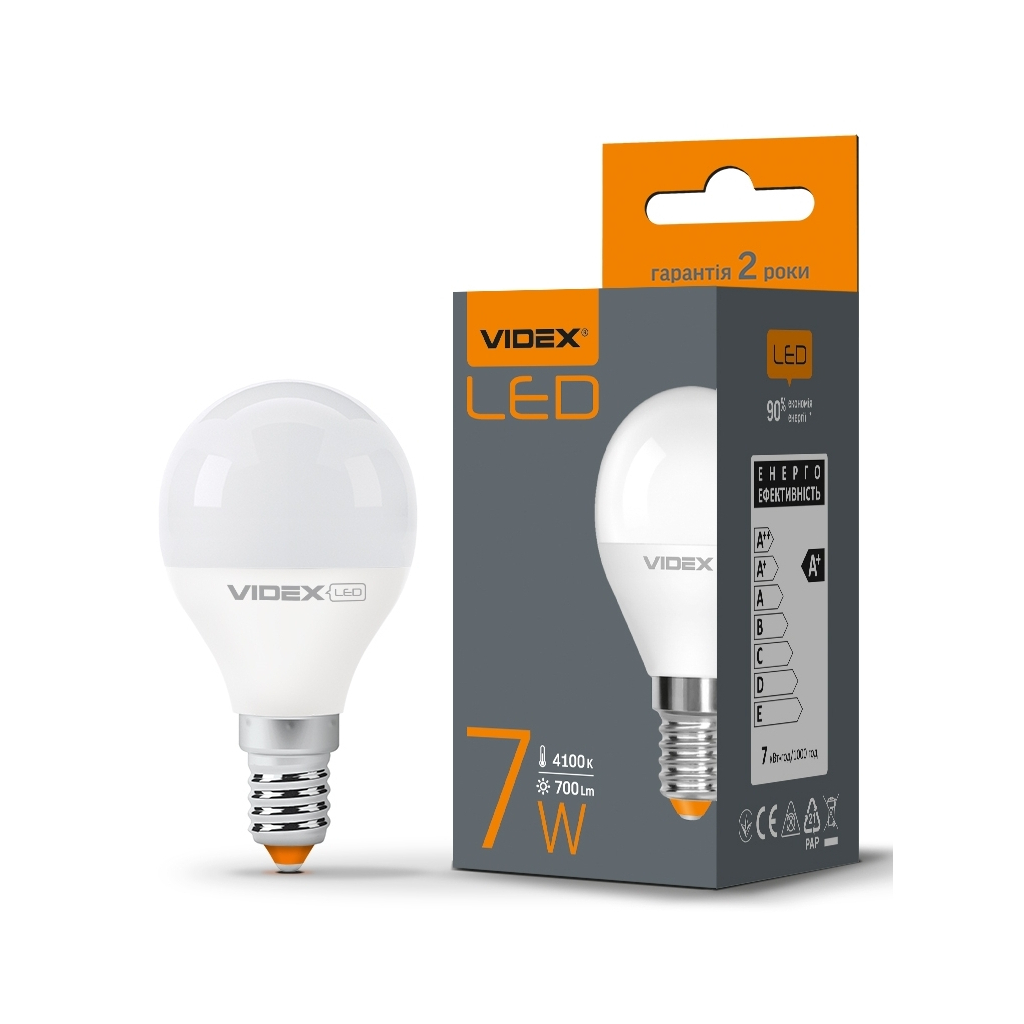 Лампочка TITANUM LED G45e 7W E14 4100K (VL-G45e-07144) - изображение 3