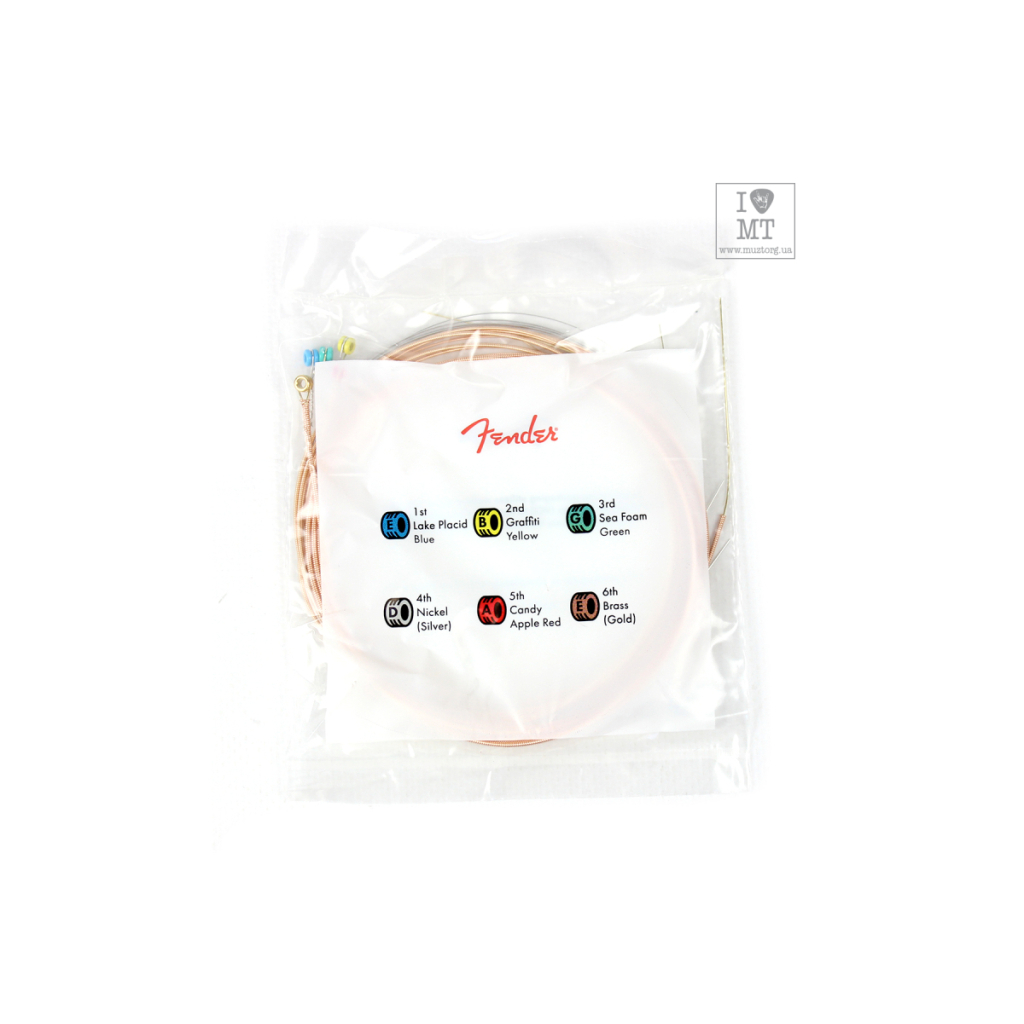 Струни для гітари Fender 60L Phosphor Bronze Acoustic Strings (12-53) (55646) - зображення 3