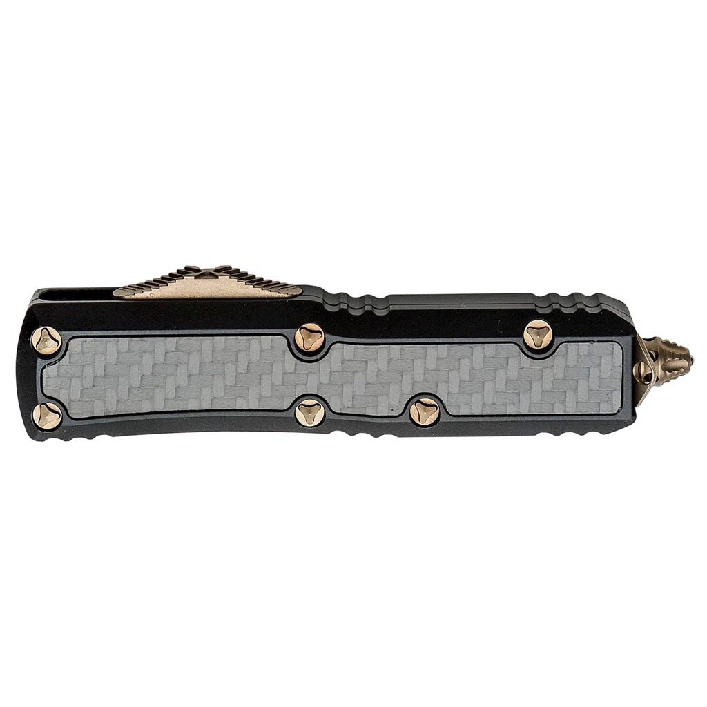 Ніж Microtech Daytona Double Edge Bronze CF Inlay (126-13CFIS) - зображення 3
