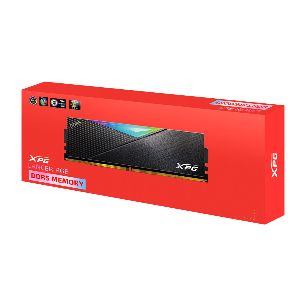 Модуль пам'яті для комп'ютера DDR5 32GB (2x16GB) 5600 MHz XPG Lancer RGB ADATA (AX5U5600C3616G-DCLARBK) - зображення 6