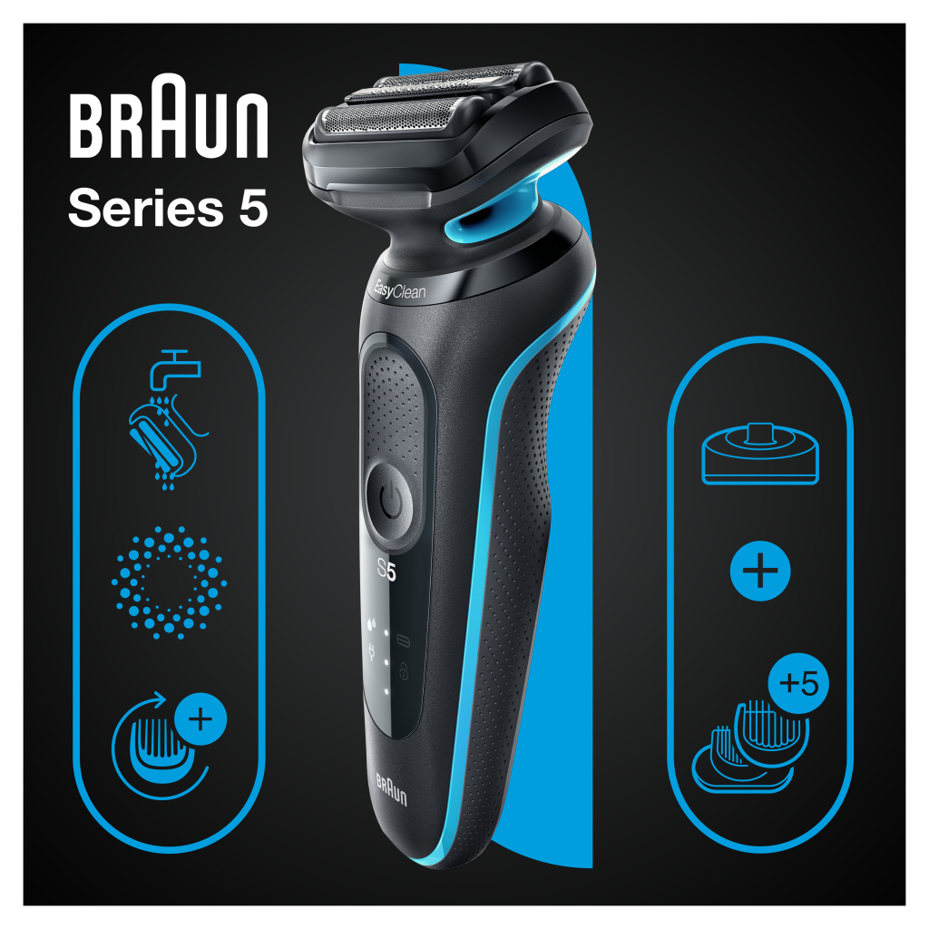Електробритва Braun Series 5 51-M4500cs BLACK / MINT - зображення 6