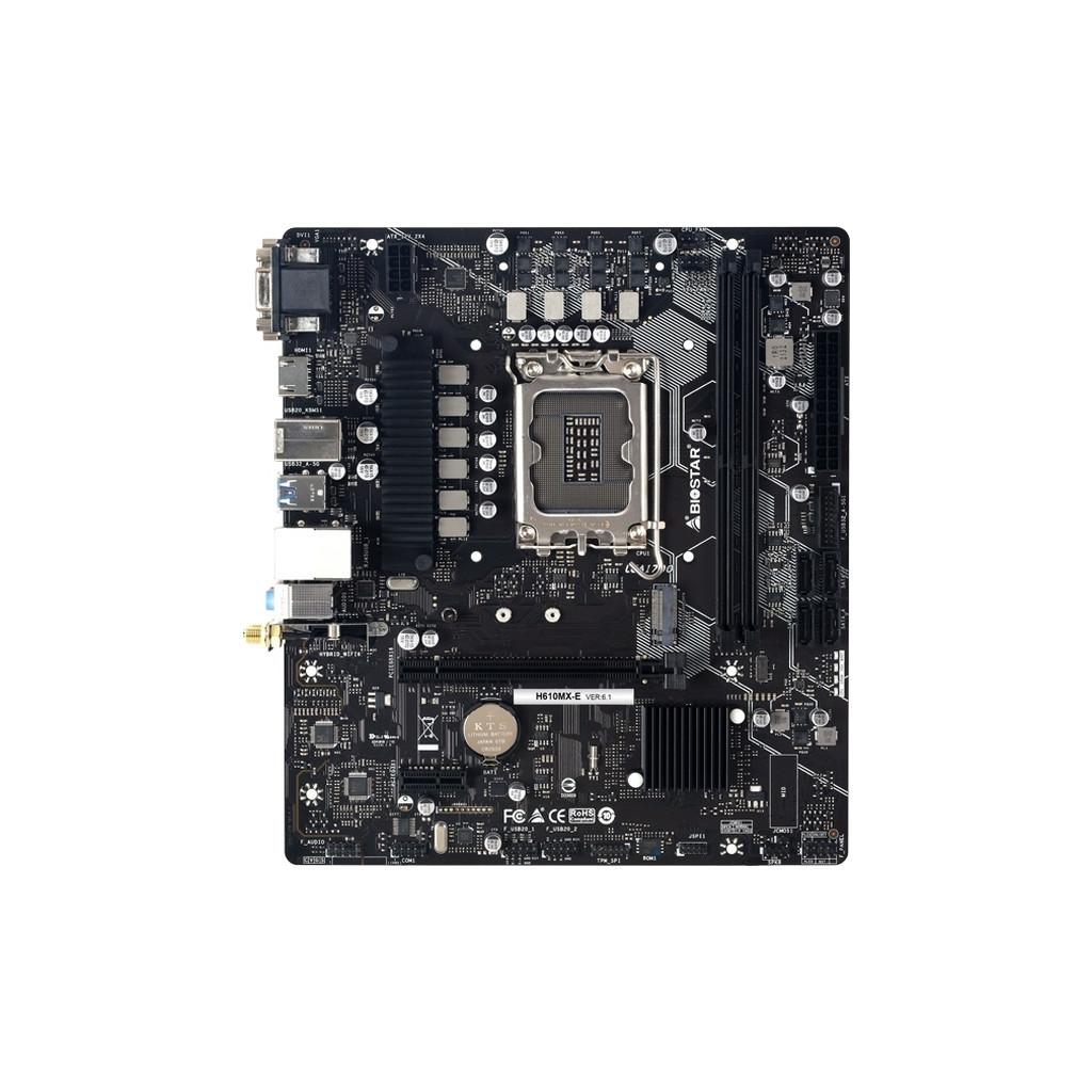 Материнська плата Biostar H610MX-E - зображення 1
