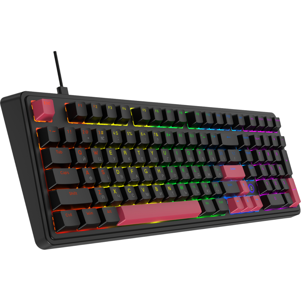 Клавіатура Ajazz AK980 Red Switch USB UA Black (AK980-R-BR) - изображение 4