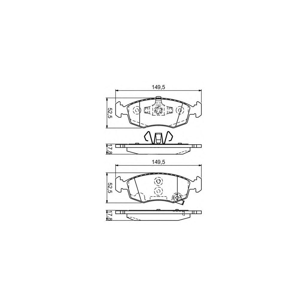 Гальмівні колодки Bosch 0 986 494 537 - зображення 1