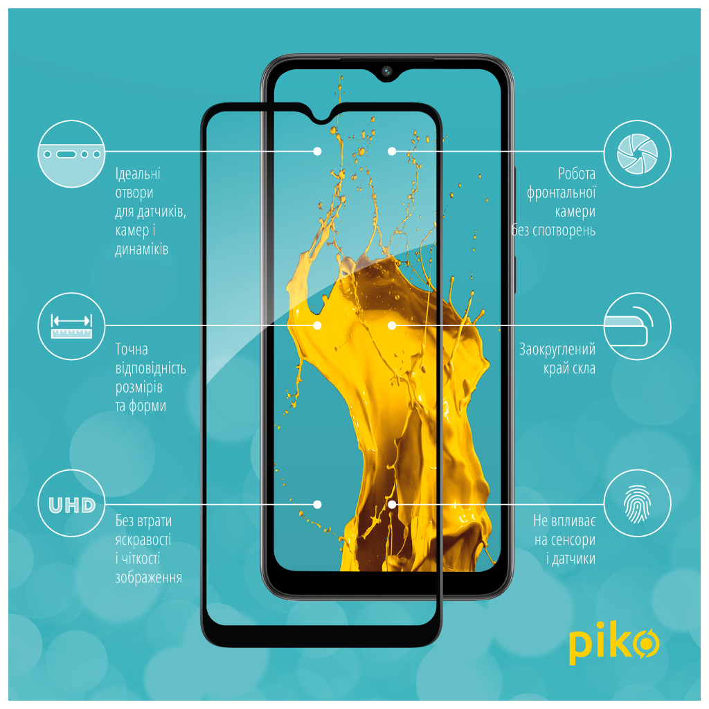 Скло захисне Piko Full Glue Xiaomi Redmi A1 (1283126545344) - зображення 2