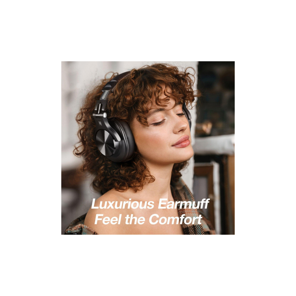 Навушники OneOdio Fusion A70 Bluetooth+3,5мм/6,35мм Black (A70 Black) - зображення 8