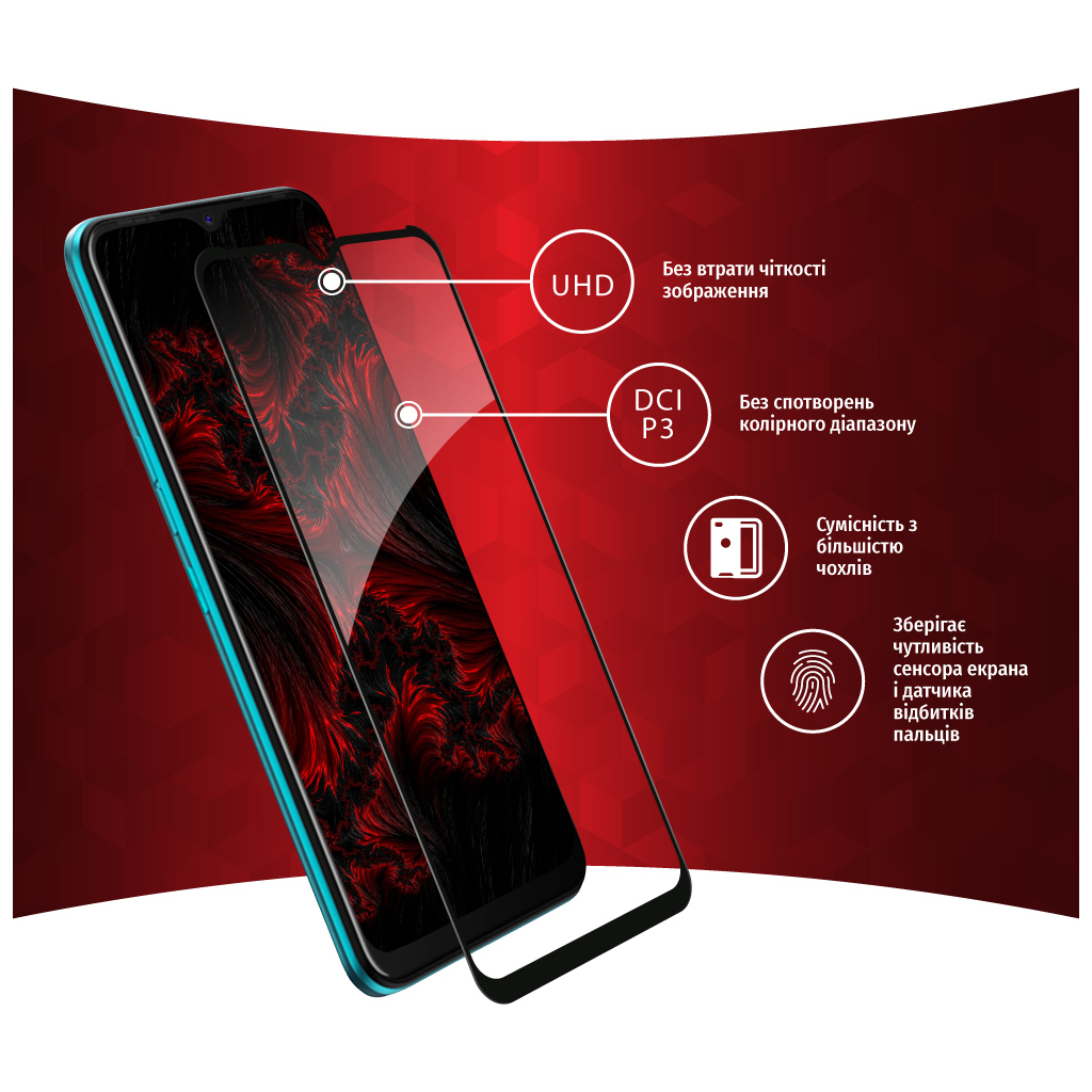 Скло захисне Intaleo Full Glue Tecno Spark 8 (1283126533099) - зображення 3