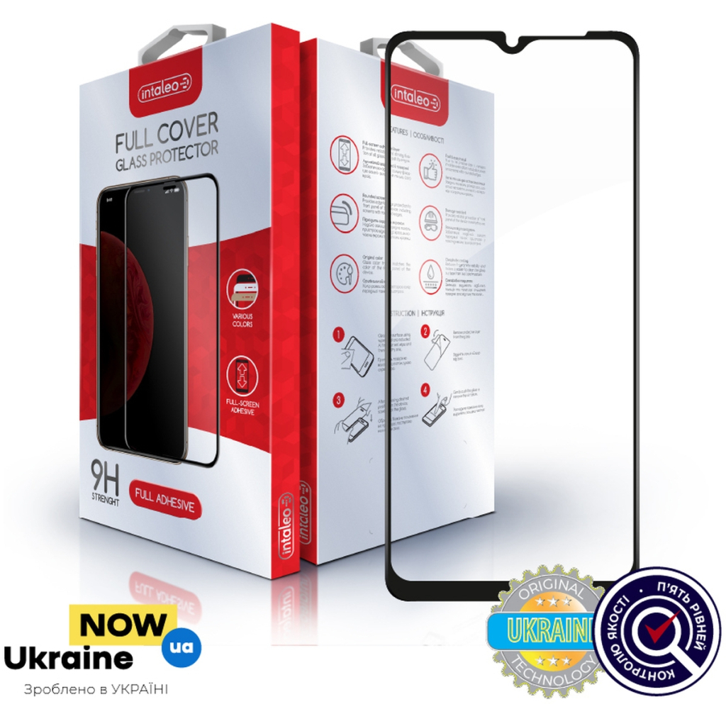 Скло захисне Intaleo Full Glue Samsung A03 Black (1283126521638) - зображення 1