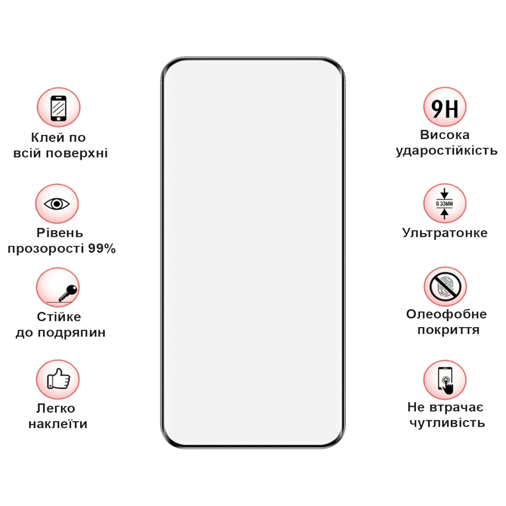 Скло захисне BeCover Xiaomi Redmi Note 15 Pro Plus 5G Black (714791) - зображення 3