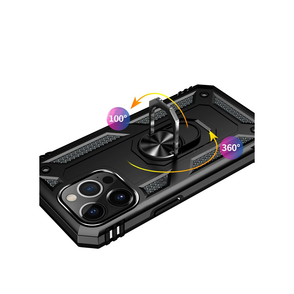 Чохол до мобільного телефона BeCover Military Apple iPhone 13 Pro Black (707104) - зображення 3