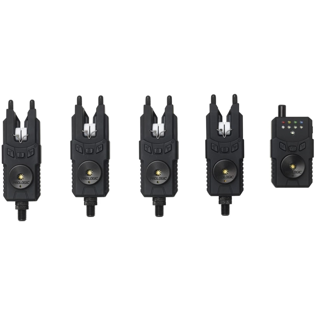 Індикатор клювання Prologic Custom SMX MKII Bite Alarm Set 4+1 red/green/yellow (1846.15.91) - зображення 1