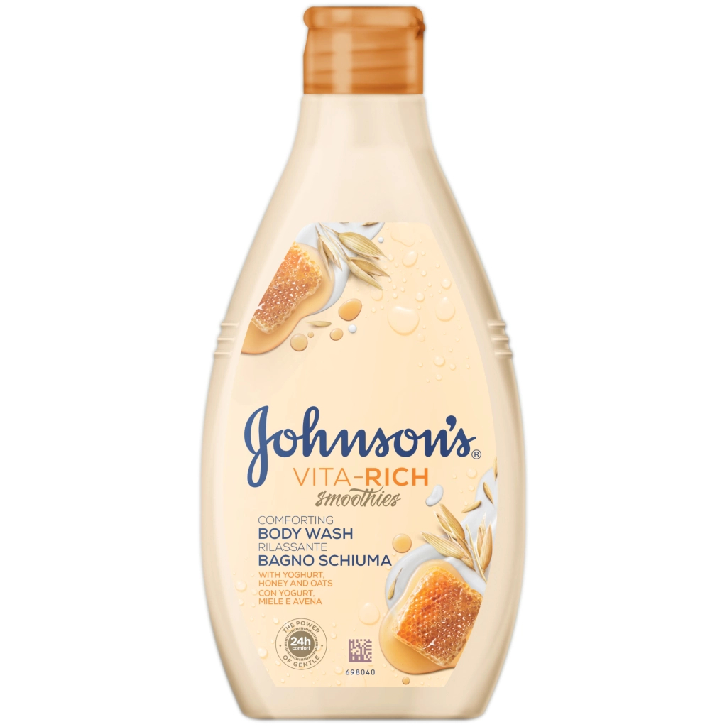 Гель для душу Johnson's Vita-Rich Доглядальний з йогуртом, вівсом і медом 750 мл (3574661387314) - зображення 1