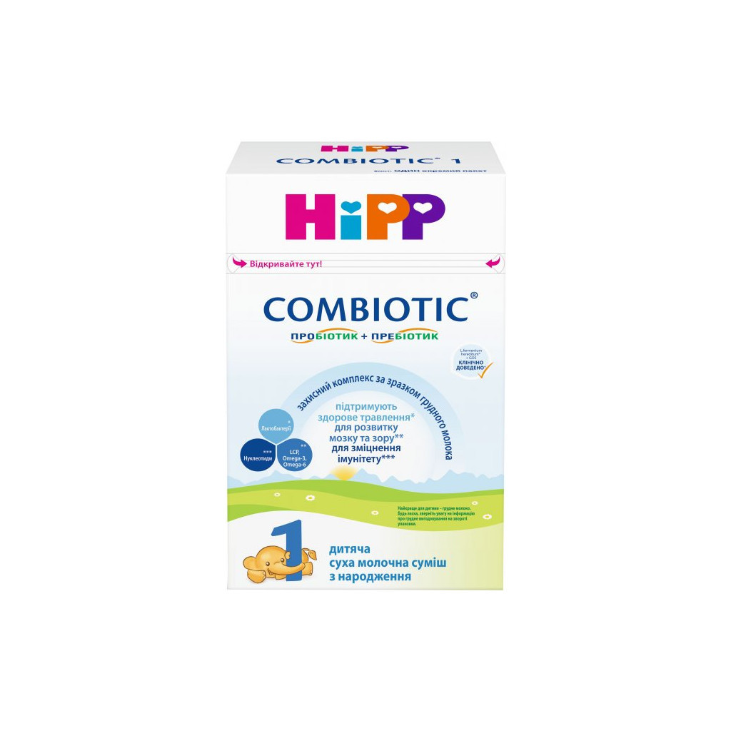 Дитяча суміш HiPP молочна Combiotic 1 початкова 500 г (9062300138747) - изображение 3
