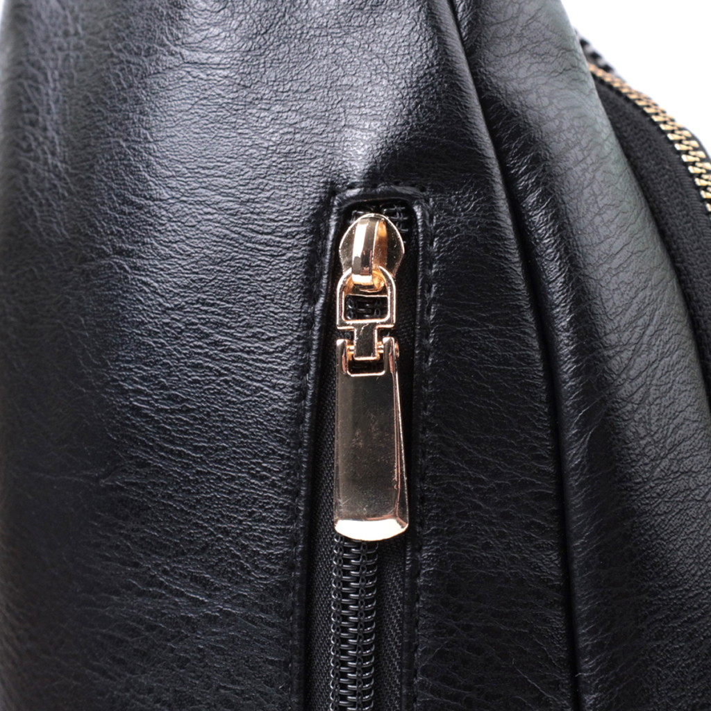 Сумка Vintage Жіноча з однією лямкою через плече з екошкіри Чорна (22759) - зображення 6