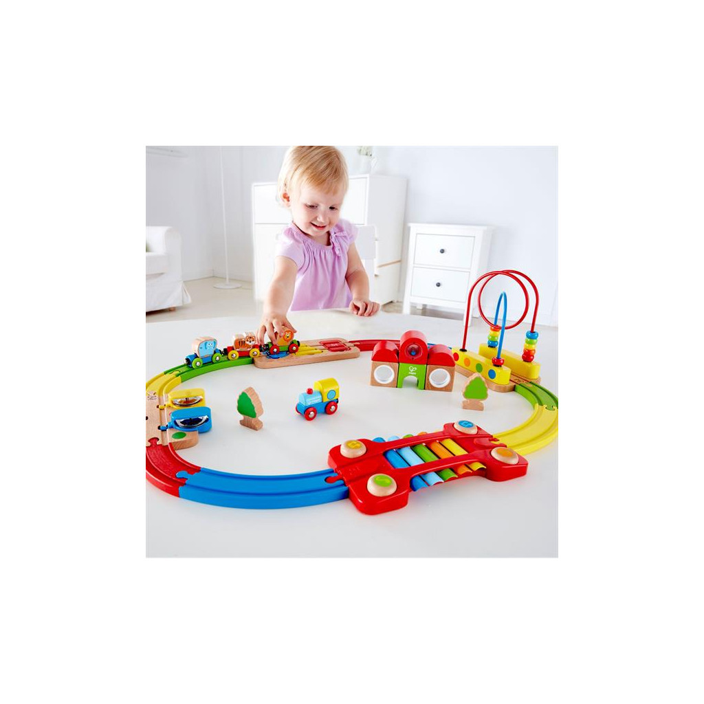 Залізниця Hape музична Веселкова головоломка 30 елементів (E3826) - зображення 5