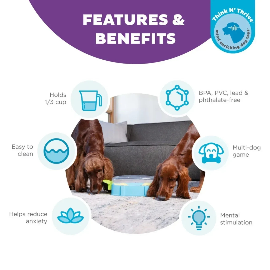 Іграшка для собак Nina Ottosson Пазли блакитні (0700603715430) - изображение 2