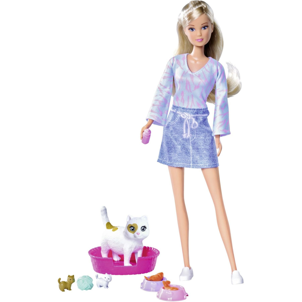 Лялька Simba набір Штеффі Вагітна кішка з 2 котенятами та аксесуарами (5733651) - зображення 1