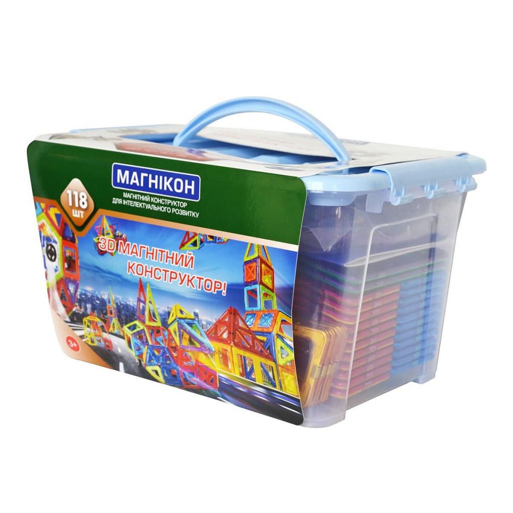 Конструктор Магнікон 118 деталей Plastic box (MK-118) - зображення 1