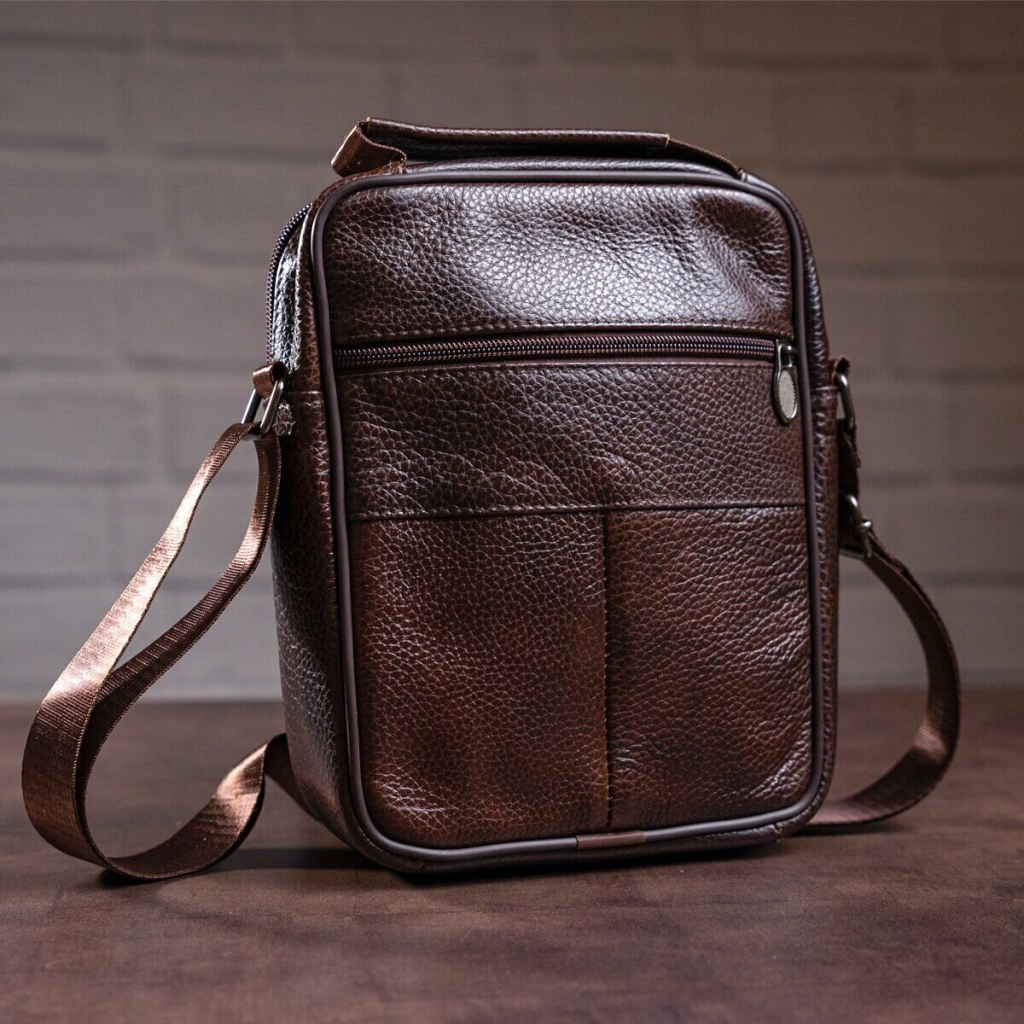 Сумка Vintage На одне відділення Коричнева (20246) - зображення 6