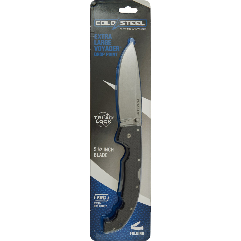 Ніж Cold Steel Voyager XL Drop Point (блістер) (CS-29AXBZ) - зображення 3