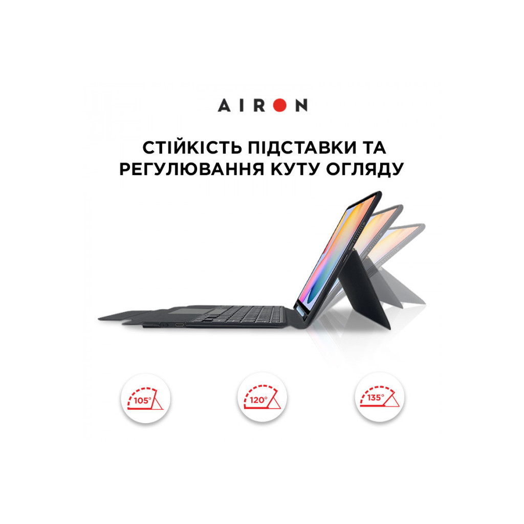 Чохол до планшета AirOn Premium для Samsung Tab S6 Lite SM-P610/615 2020 with Keyboard (4822352781099) - зображення 7