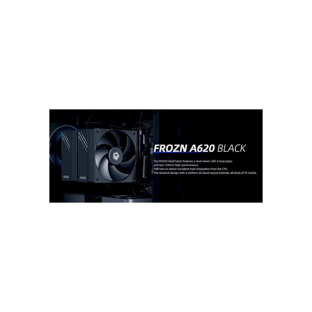 Кулер до процесора ID-Cooling Frozn A620 Black (FROZN A620 Black) - зображення 8