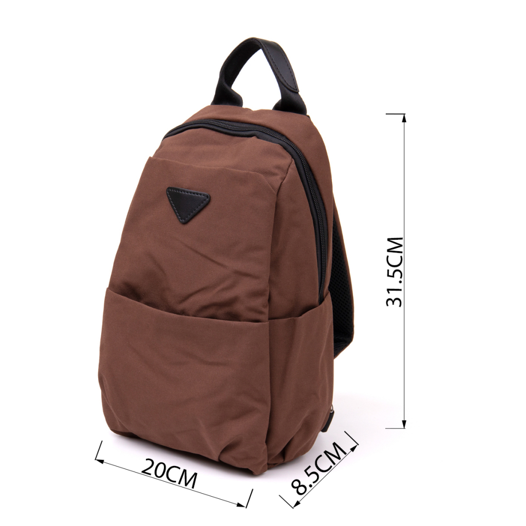 Сумка Vintage Через плече нейлон Коричнева (20634) - зображення 3