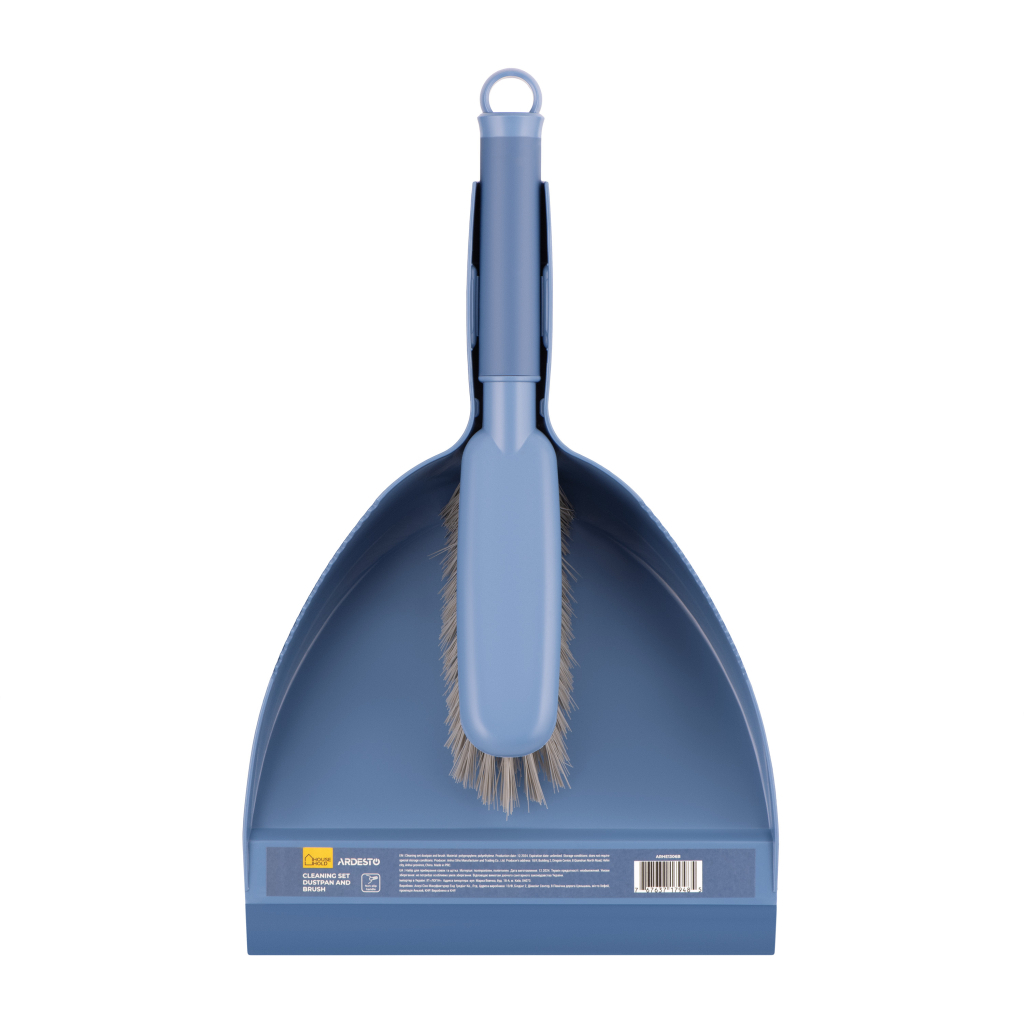 Комплект для прибирання Ardesto Solid Совок та щітка Синій (ARHE1306B) - зображення 2