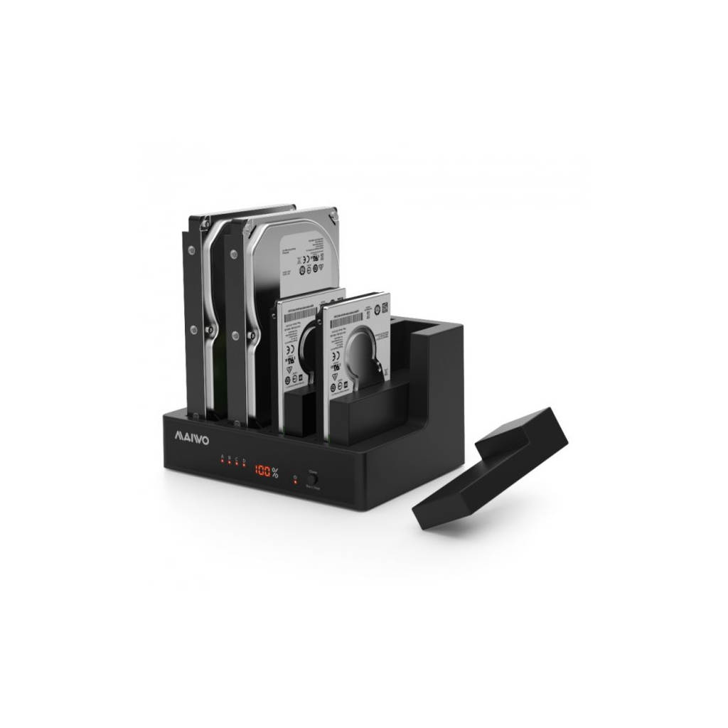 Док-станція для накопичувачів Maiwo 4*HDD 2,5"/3,5" SATA/SSD USB3.0 (K3094A) - зображення 2