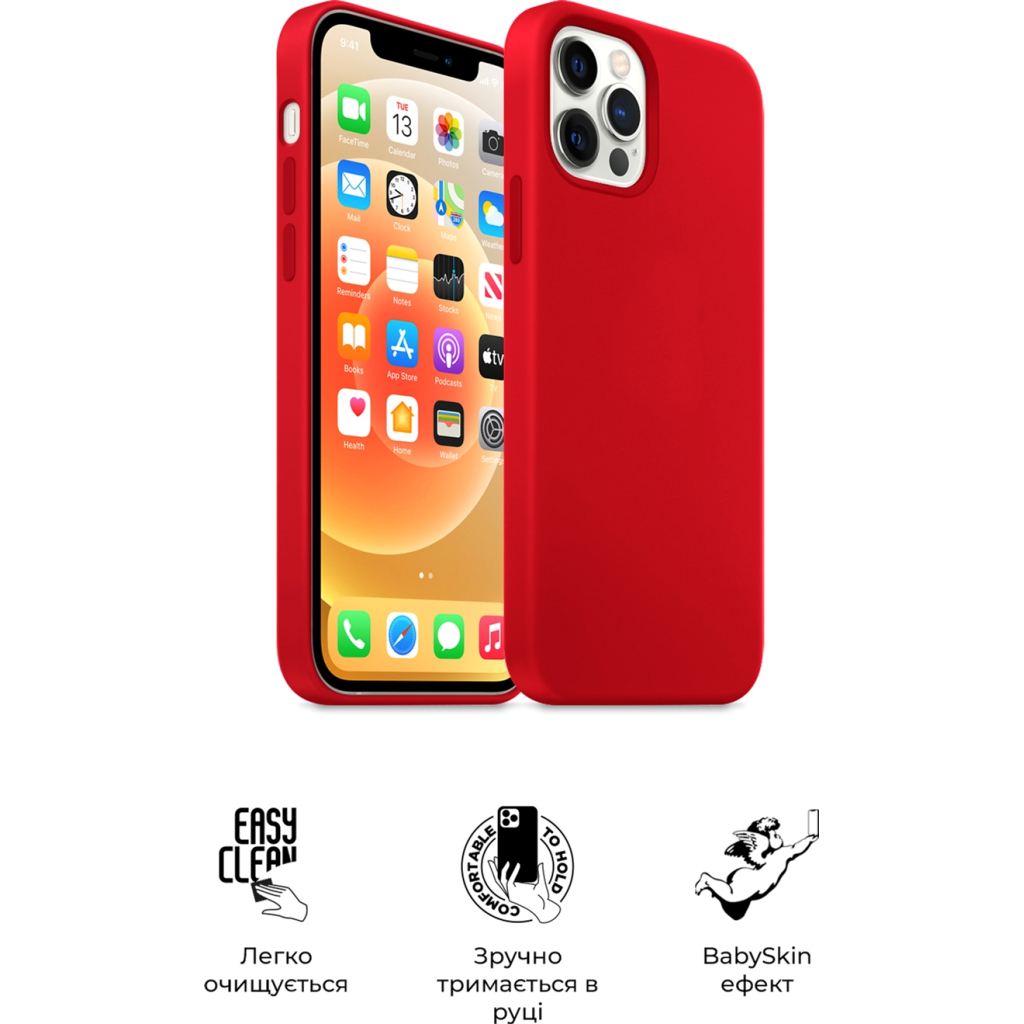 Чохол до мобільного телефона Armorstandart ICON2 Case Apple iPhone 12/12 Pro Red (ARM60585) - зображення 3