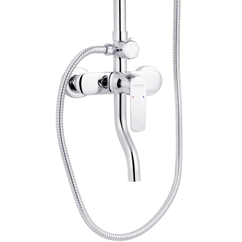 Душовий гарнітур Kroner Armada-C064K + змішувач Armada-C010 + змішувач Bidet-C082 (CVS30212) - зображення 6