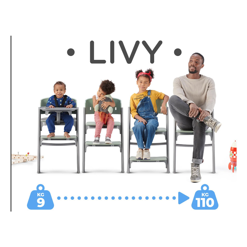 Стілець для годування Kinderkraft Livy Olive Green (5902533919628) - зображення 11