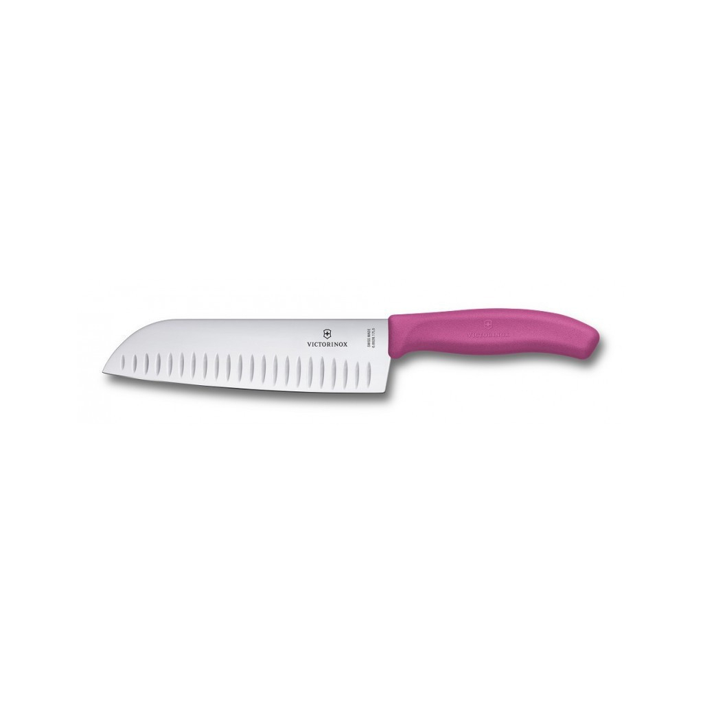Кухонний ніж Victorinox SwissClassic Santoku 17 см Pink (6.8526.17L5B) - зображення 1