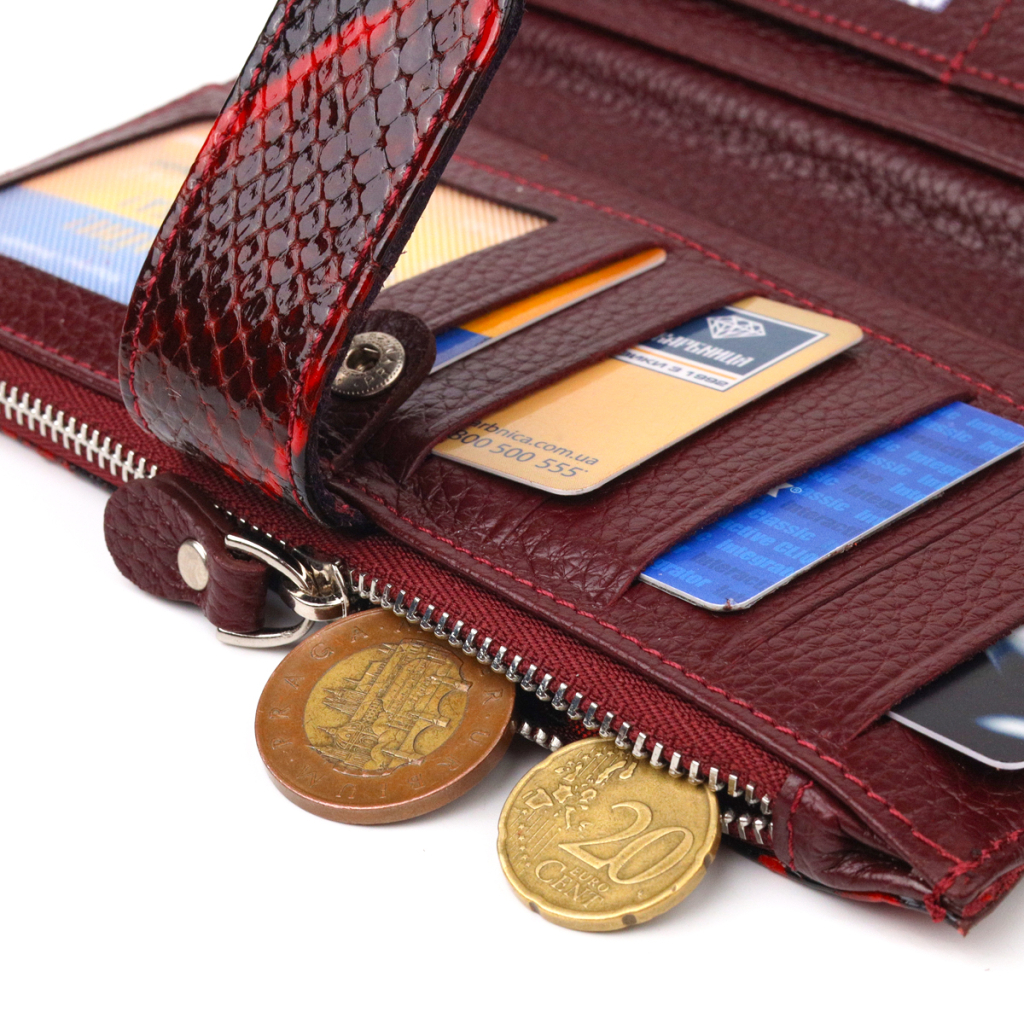 Гаманець Canpellini З натуральної шкіри Різнобарвний (21647) - зображення 8