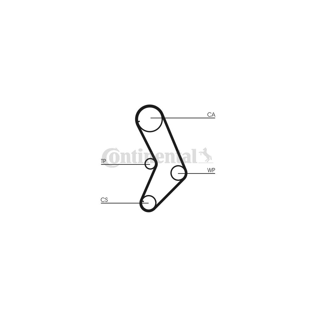 Комплект ременя ГРМ з помпой CONTITECH CT999WP1 - зображення 3