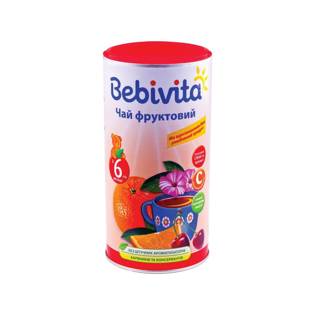 Дитячий чай Bebivita фруктовий 200 г (1623110) - изображение 2