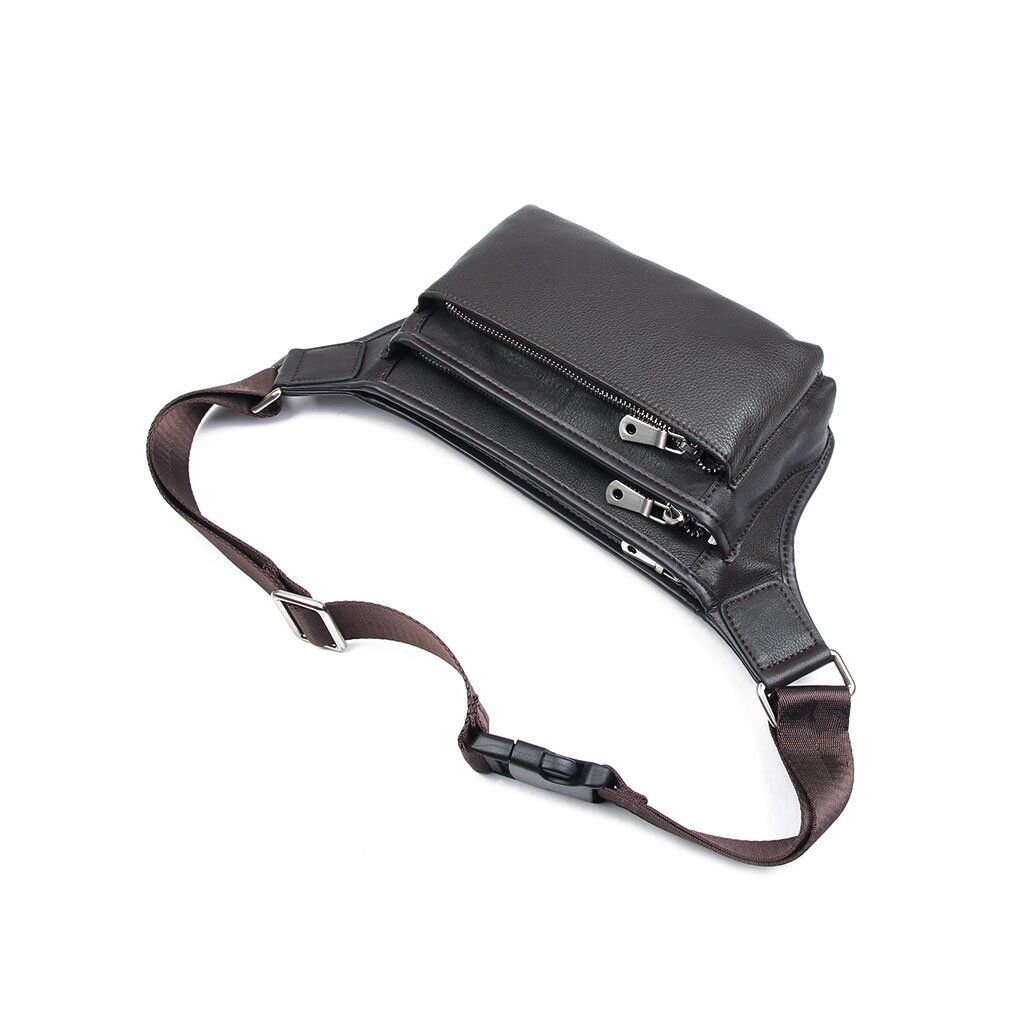 Сумка Vintage Поясна шкіряна Коричнева (14972) - зображення 5