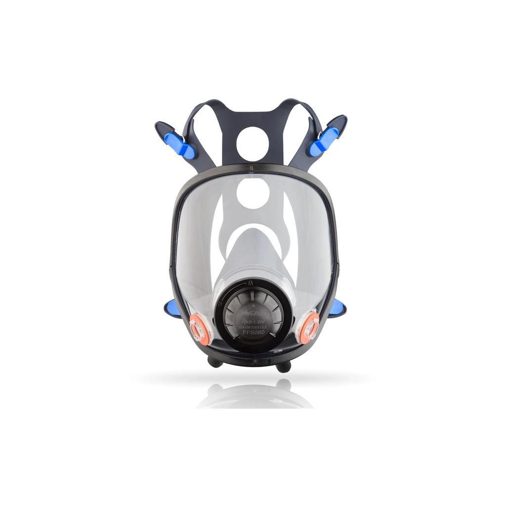 Респіратор GTM маска повнолицьова середній розмір M, без фільтрів (FFS680M) - зображення 2