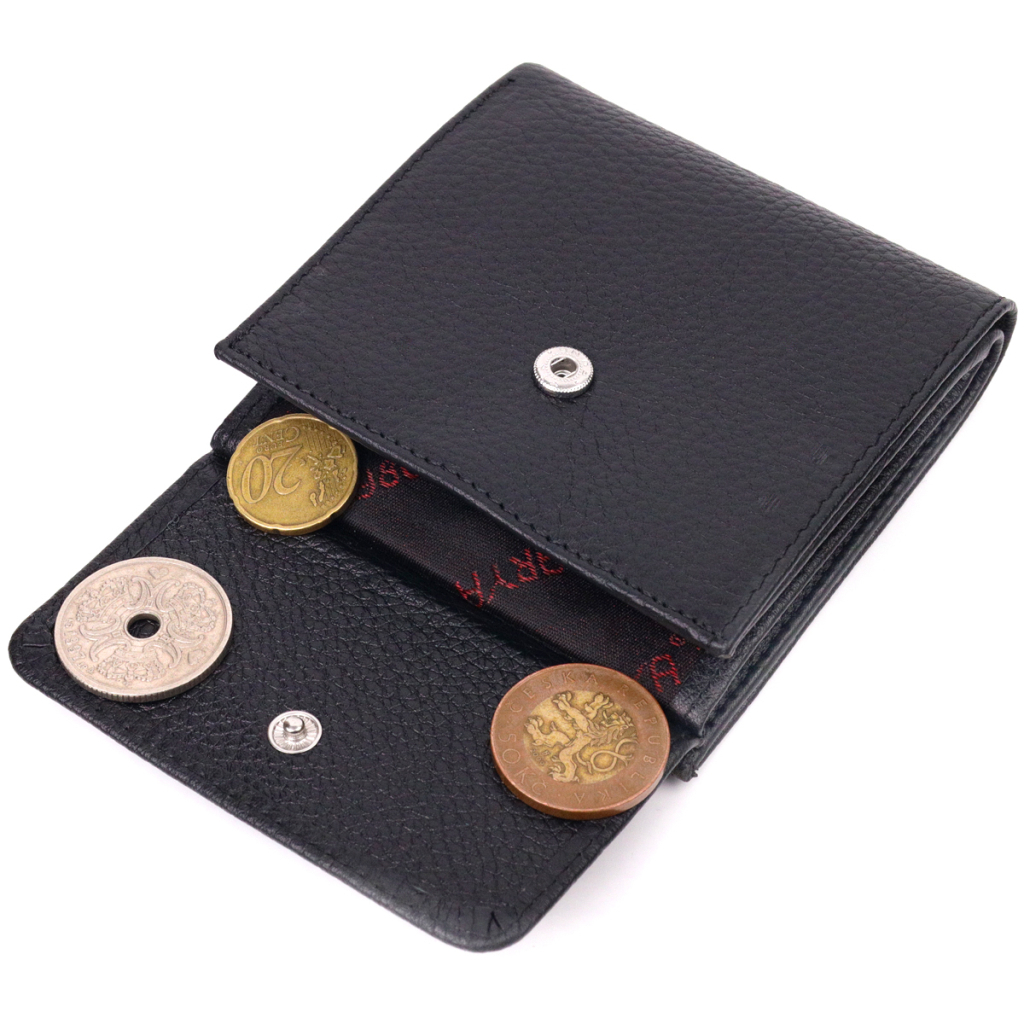 Портмоне Karya З натуральної шкіри Чорне (21315) - зображення 8