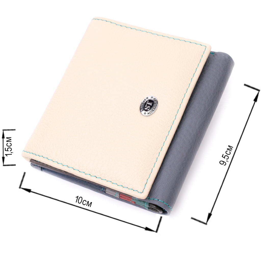 Гаманець ST Leather З натуральної шкіри Різнобарвний (19507) - зображення 3